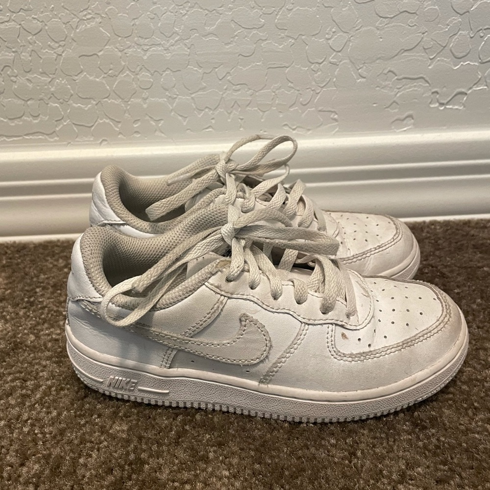 White Nike Air Force kids